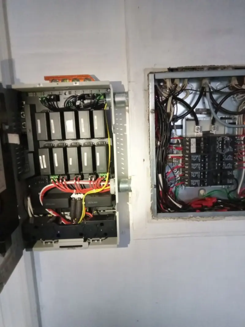 Electrical panel upgrade completed for Security Camera Wiring in Carolina Shores